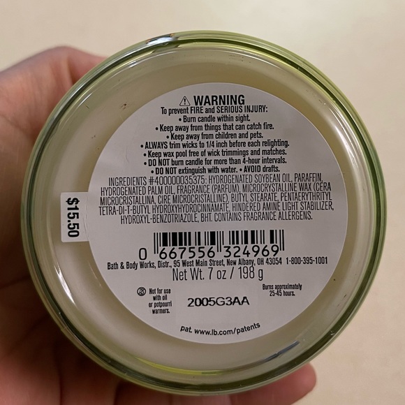 NWT Bath & Body Works Single Wick Candle ISLAND MARGARITA - Picture 3 of 3